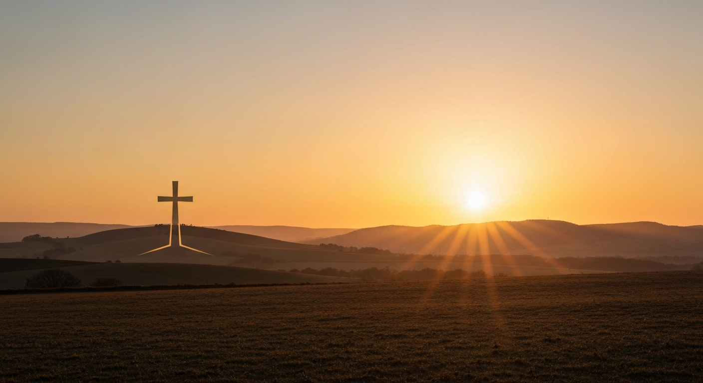 Sunrise with cross