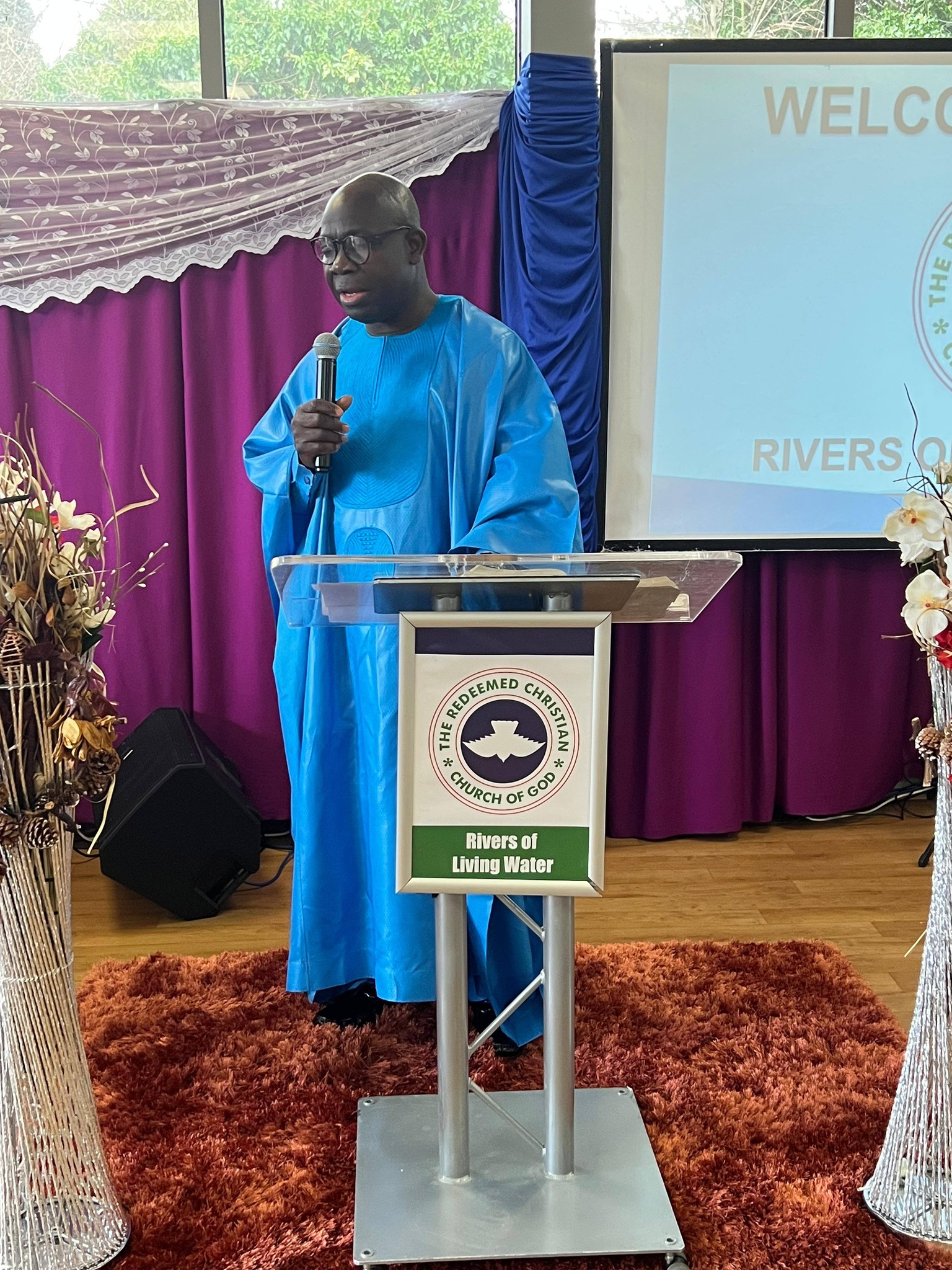Pastor speaking
